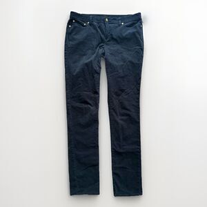 Tory Burch Black Pants Size 32 Skinny Leg 5 Pocket Corduroy